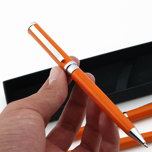Bolígrafo Metálico Promocional Naranja con Logotipo Personalizado - Product Image 5