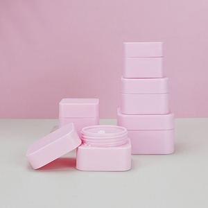 Vente en gros de pots ronds en plastique PP personnalisés, blancs, noirs, roses, vides, pour crème cosmétique - Product Image 5