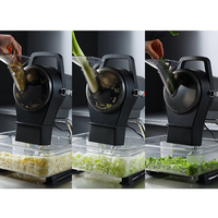 Nieuwe design commerciële multifunctionele gemotoriseerde groente- en fruitsnijder, lager geluidsniveau, 200W, aluminiumlegering, roestvrij staal voor