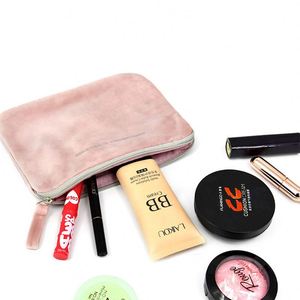 Promotional Cotton Canvas Reusable Make up Cosmetic Bags Custom Logo Print Washable Zipper Makeup Pouch With Personal Logo - Product Image 4