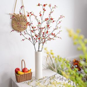 กิ่งดอกไม้ประดิษฐ์ CallaFloral สีขาว ชมพู ส้ม แดงกุหลาบ โพลีเอสเตอร์ สำหรับตกแต่งงานแต่งงาน ตกแต่งบ้าน น้ำหนัก 71 กรัม กิ่งเดี่ยว รุ่น MW71114 - Product Image 1