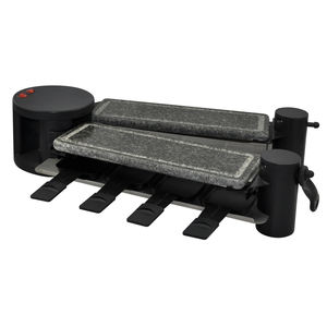 Grill <span class=keywords><strong>à</strong></span> <span class=keywords><strong>Raclette</strong></span> pliable pour 8 personnes, Barbecue électrique Portable d'intérieur avec pierre chaude et plaque de gril antiadhésive en aluminium - Product Image 5