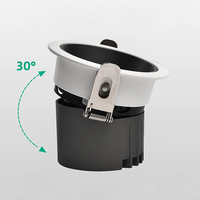 Foco LED Empotrable Antideslumbrante, Proyector de Pared Regulable de Alto CRI, Downlight de Techo para Iluminación Principal de Sala de Estar