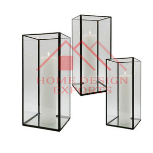 2025 linterna de vela única, farol de madera para suelo, decoración de pasillo de boda para el hogar, hoteles y restaurantes - Product Image 4