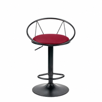 Tabourets de bar commerciaux modernes en cuir PU, réglables et pivotants à 360 degrés, à faible entretien, pour cuisine, OEM/ODM acceptés