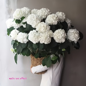 Amazonian White Hydrangea <b>Artificial</b> Flowers Ivory White UV Resistant Plastic Vines Wedding Decor - Product Image 3