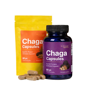 Cápsulas de Chaga Orgánica, Concentrado Puro, Recetas Personalizadas, Marca Privada, ODM, OEM, Certificación HALAL, KOSHER y USDA - Product Image 2