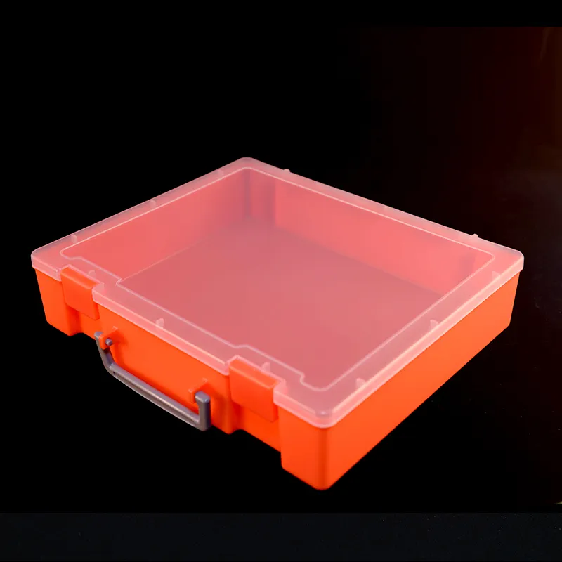 Clear Plastic PP Empty Box Lattice Jewelry Parts DIY Toy Storage Box Packaging Finishing Tool Box