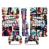 Autocollants en vinyle pour console PS5, autocollants pour manette PS5, housses pour PS5
