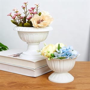 Pots à fleurs circulaires en plastique pour la plantation <span class=keywords><strong>de</strong></span> petites fleurs, <span class=keywords><strong>mini</strong></span> pots à fleurs <span class=keywords><strong>de</strong></span> bureau - Product Image 2
