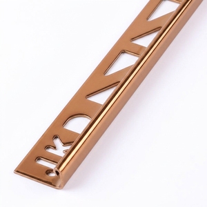 Bordure de <span class=keywords><strong>carrelage</strong></span> moderne en acier inoxydable 304 Ringo Silver de 1 mm en forme de L, étanche et durable, pour murs et sols intérieurs <span class=keywords><strong>d</strong></span>'hôpitaux et <span class=keywords><strong>d</strong></span>'appartements - Product Image 5