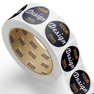 Personalizzato su misura rotolo impermeabile lamina d'oro rotonda stampa di etichette personalizzate del prodotto aziendale Logo adesivi per imballaggio etichetta - Product Image 5