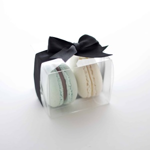 Hot Selling Custom Foldable Transparent Macaron Gift Boxes