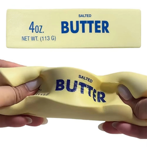 Juguete antiestrés de rebote lento con forma de mantequilla, juguete sensorial mejorado para aliviar el estrés, juguete húmedo de rebote lento para aliviar el estrés - Product Image 1