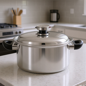 Grande marmite à soupe triplement en acier inoxydable 304 marmite à induction marmite à induction - Product Image 1