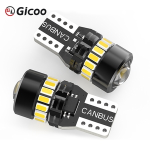Gicoo T10 W5W LED CANBUS Sans Erreur Feux de Positionnement 12V 4W Super Lumineux Éclairage Latéral Intérieur de Voiture 194 3014 18SMD Ampoule Auto - Product Image 3