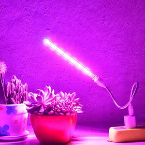 LED USB kontrol ile bitkiler için ışık Fitolamp büyümek tam spektrum Fitolamp ışıkları ev çiçek fide klip fito lamba