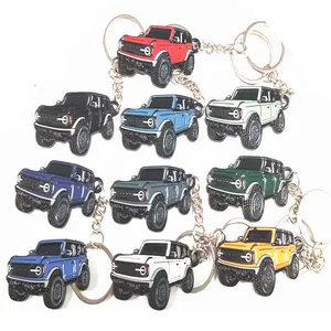 Customized Car Shaped Enamel Metal Club Car Keychains Custom car accessories Charm Keychain