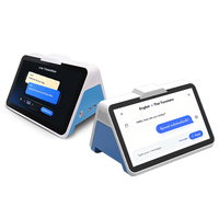 Dispositif de traduction AI portable 10,1 pouces double face, traducteur vocal multilingue en temps réel, double écran pour les entreprises/hôtels