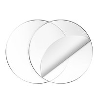 Disques circulaires en acrylique transparent personnalisables pour présentoirs de gâteaux en plexiglas et projets DIY