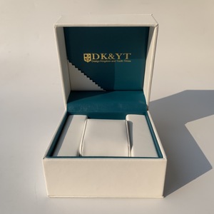 Logo OEM Ốp Sang Trọng Màu Đen Vỏ Giờ Dập Vàng Bạc Hộp Đựng Đồng Hồ Bằng Da - Product Image 4