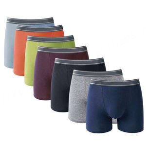 Calzoncillos bóxer para hombre de suministro directo de fábrica, superventas, personalizados, 95% algodón, 5% licra, transpirables, de tiro medio para adultos - Product Image 2