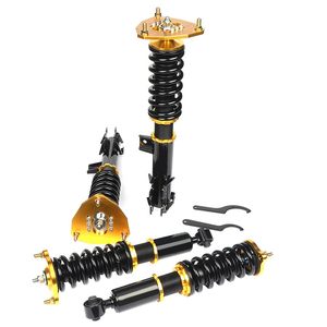 Amortiguadores GO Racing Compatibles con Mitsubishi <span class=keywords><strong>Eclipse</strong></span> 2000-2005 3ra Generación D53A/D52A, Kit de Reducción de Altura Ajustable - Product Image 1