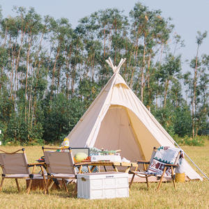 Tente <span class=keywords><strong>tipi</strong></span> indienne imperméable en forme de pyramide pour le camping en plein air, vente en gros - Product Image 2