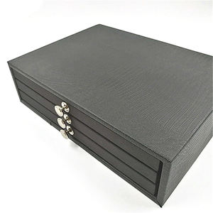 Venta caliente logotipo personalizado tienda óptica 36PCs lente muestra caja de exhibición gafas de sol lente pantalla bandeja con 3 cajones - Product Image 4