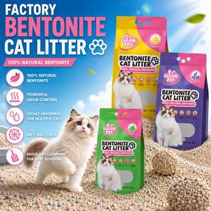 ทรายแมวเบนโทไนต์แบบจับตัวเป็นก้อนสำหรับขายส่งจำนวนมาก สำหรับผู้จัดจำหน่ายอุปกรณ์สัตว์เลี้ยง - Product Image 1
