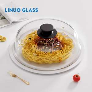 Coperchio Antispruzzi LINUO in Vetro Borosilicato di Alta Qualità, Riutilizzabile, Resistente al Calore, Adatto per Microonde, Congelatore e Lavastoviglie - Product Image 5