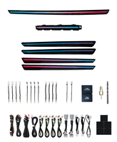 Lumière d'ambiance dynamique pour l'intérieur de voiture, style Streamer, symphonie arc-en-ciel, moulage 1:1, pour Honda CRV (RHD) (2023-2025)