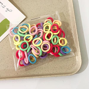 Anneaux de <span class=keywords><strong>cheveux</strong></span> en tissu éponge extensible sans couture pour les tout-petits petites filles 100 pièces/sac attaches de <span class=keywords><strong>cheveux</strong></span> de bébé bandes de <span class=keywords><strong>cheveux</strong></span> pour enfants doux sans dommage - Product Image 5