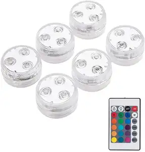 Remote control 16 color three-stage timed diving light knob full color waterproof LED light underwater glow aquarium decoration
