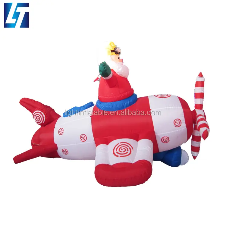 Costume gonfiabile vivido leggero di babbo natale di babbo natale personalizzato gonfiabile all'aperto H766