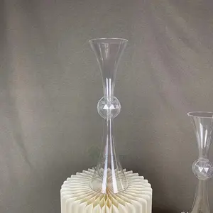 Vasos acrílicos para decoração de mesa, vasos transparentes para casamento, de acrílico