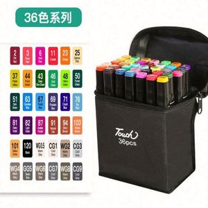 Hot Selling 24/36/48 Colors Dual Tip Art Drawing Markers Permanent Alcohol Marker Pen <b>Set</b> With Shoulder Pen Bag - Product Image 3