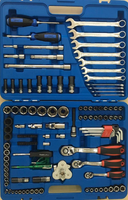 Boîte à outils à bas prix de 122 pièces, jeu de douilles à 12 pans et 6 pans, kits d'outils pour la réparation automobile