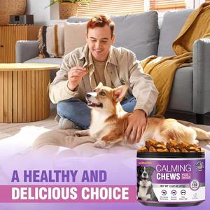 OEM/ODM Masticables Suaves Calmantes para la Ansiedad por Separación con Polvo de Semillas de Cáñamo Orgánico - Seguros para Gatos y Perros, Apoyo Inmunológico - Product Image 1