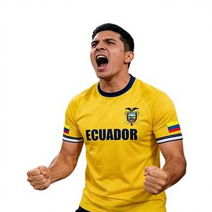 T-shirt de sport respirant à manches courtes pour supporters de la Coupe du Monde 2026 (Canada, Mexique, États-Unis, Équateur) – Sublimation - Product Image 1