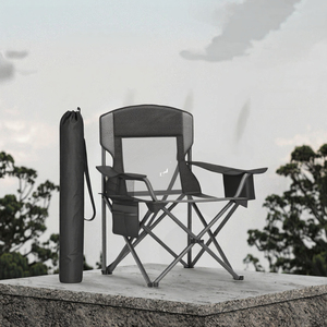 <span class=keywords><strong>Chaise</strong></span> de camping pliable <span class=keywords><strong>SONGMICS</strong></span>, surdimensionnée, confortable, robuste, capacité de charge de 352 lb, accoudoirs réglables, sacs isothermes/de rangement - Product Image 3