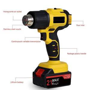 Pistolet à air chaud portatif rechargeable haute puissance NEOBRISKEN, mini-outil de collage de film rétractable à température contrôlée - Product Image 4