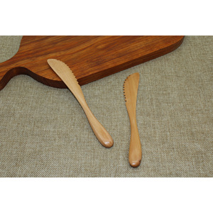 Couteau à pain en bois pour basilic 18x2cm, lame dentelée, couverts de cuisine écologiques - Product Image 3