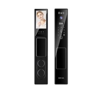 กุญแจล็อคอัจฉริยะ Qleung S555 สีดำ ระบบจดจำใบหน้า ลายนิ้วมือ ควบคุมผ่านแอพพลิเคชั่น สำหรับความปลอดภัยภายในบ้าน - Product Image 1