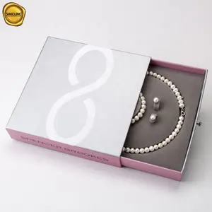 Sinicline Роскошная модная упаковка ручной работы под заказ жемчужное ожерелье упаковочная подарочная коробка
