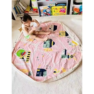 Sac de rangement pour jouets, échantillon gratuit, pour petites briques et blocs, pour le rangement et le nettoyage des jouets d'enfants, tapis de jeu et sac de rangement interactif - Product Image 2