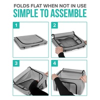 Sac de rangement pliable en acier Non tissé, organisateur de boîte avec fermetures éclair fenêtre transparente pour couettes couverture literie vêtements serviettes jouet