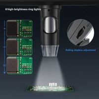 Microscope numérique électronique Ultra HD 7 pouces avec LED, nouveau produit pour le commerce extérieur transfrontalier, une pièce