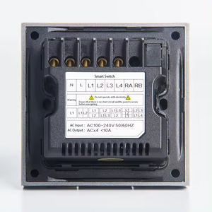 สวิตช์อัจฉริยะ Zigbee สำหรับบ้าน/โรงแรม/สำนักงาน ขนาด 90 มม. มาตรฐานอังกฤษ แบบไร้สาย <span class=keywords><strong>3</strong></span> ปุ่ม สีเทา ผลิตจากอะลูมิเนียมอัลลอย - Product Image 3