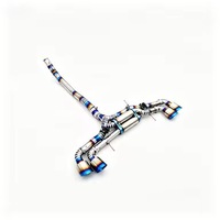 Knalpot Performa RVE untuk Nissan GTR R35 3.8T V6 Valved Sport Titanium Catback Exhaust Tuning Exhaust System
